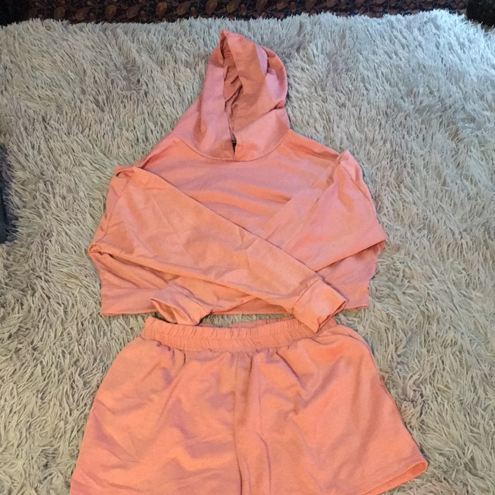 See you Monday Hoodie/shorts set
